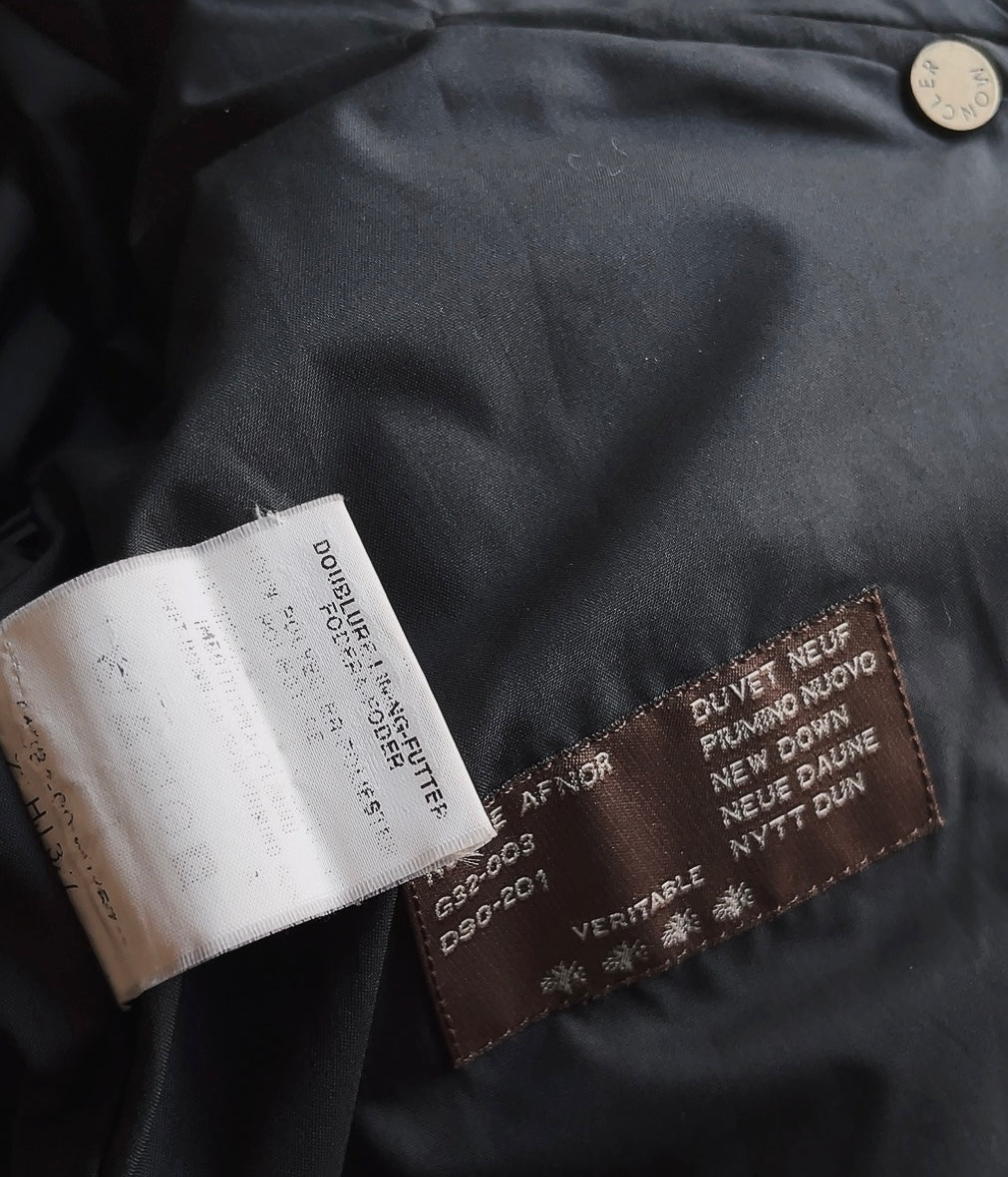 MONCLER matte black down jacket