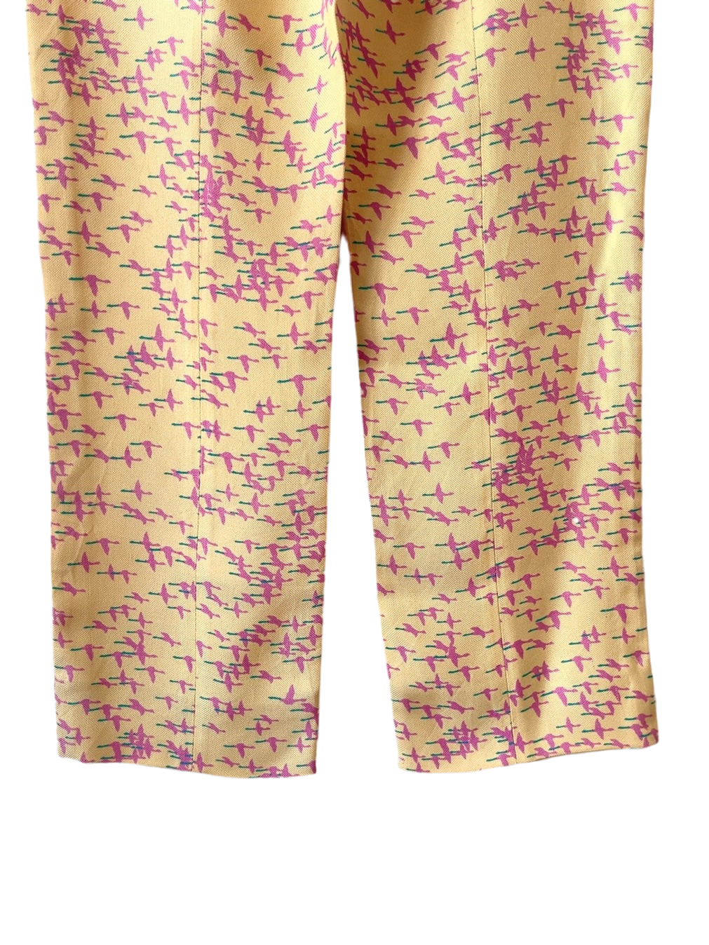 GIANNI VERSACE bird 鶴 motif vintage pants