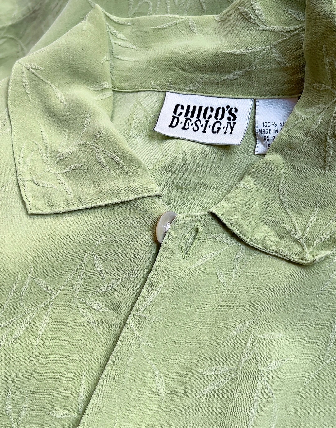 vintage shell button silk shirts