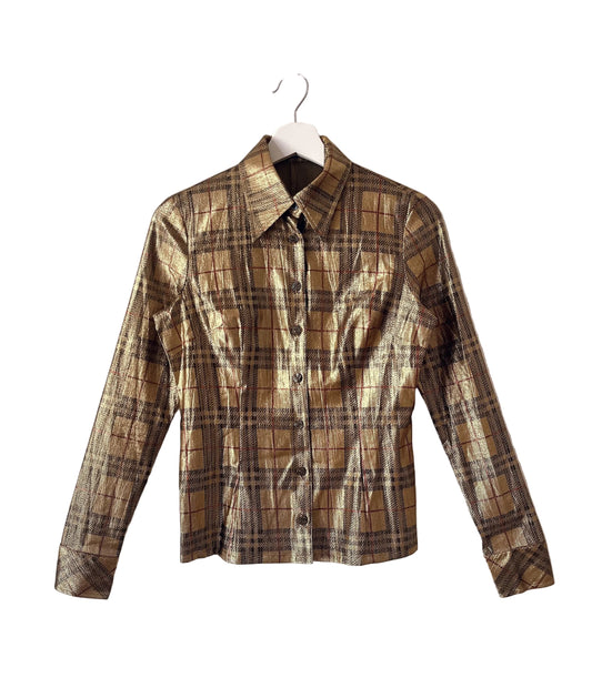 Burberrys golden check skirt
