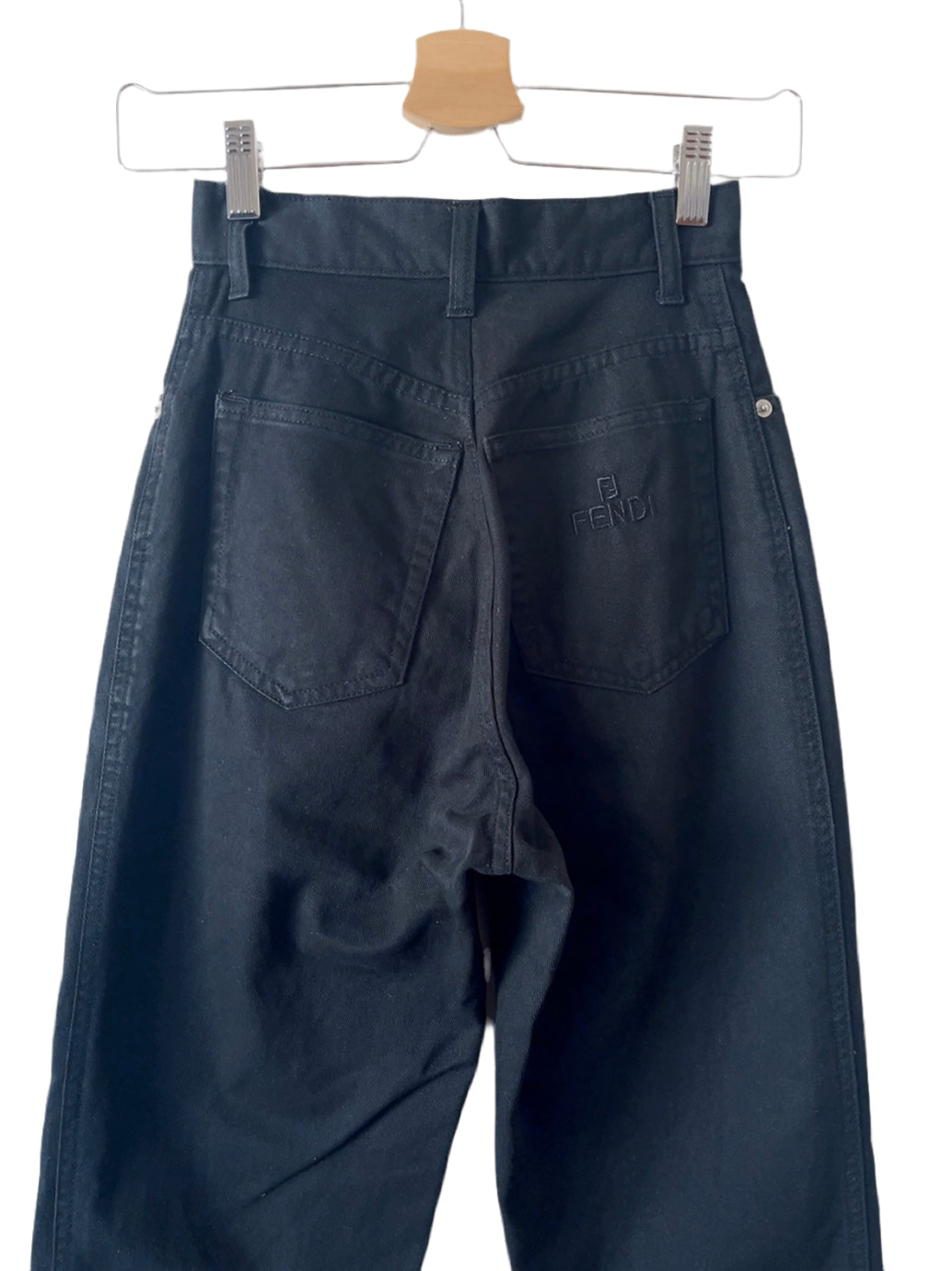 FENDI vintage black denim pants