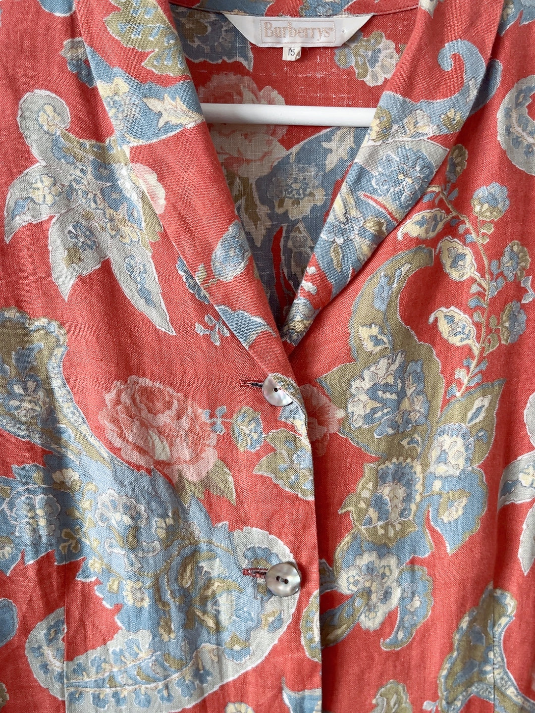 Burberrys 80s vintage linen shirt