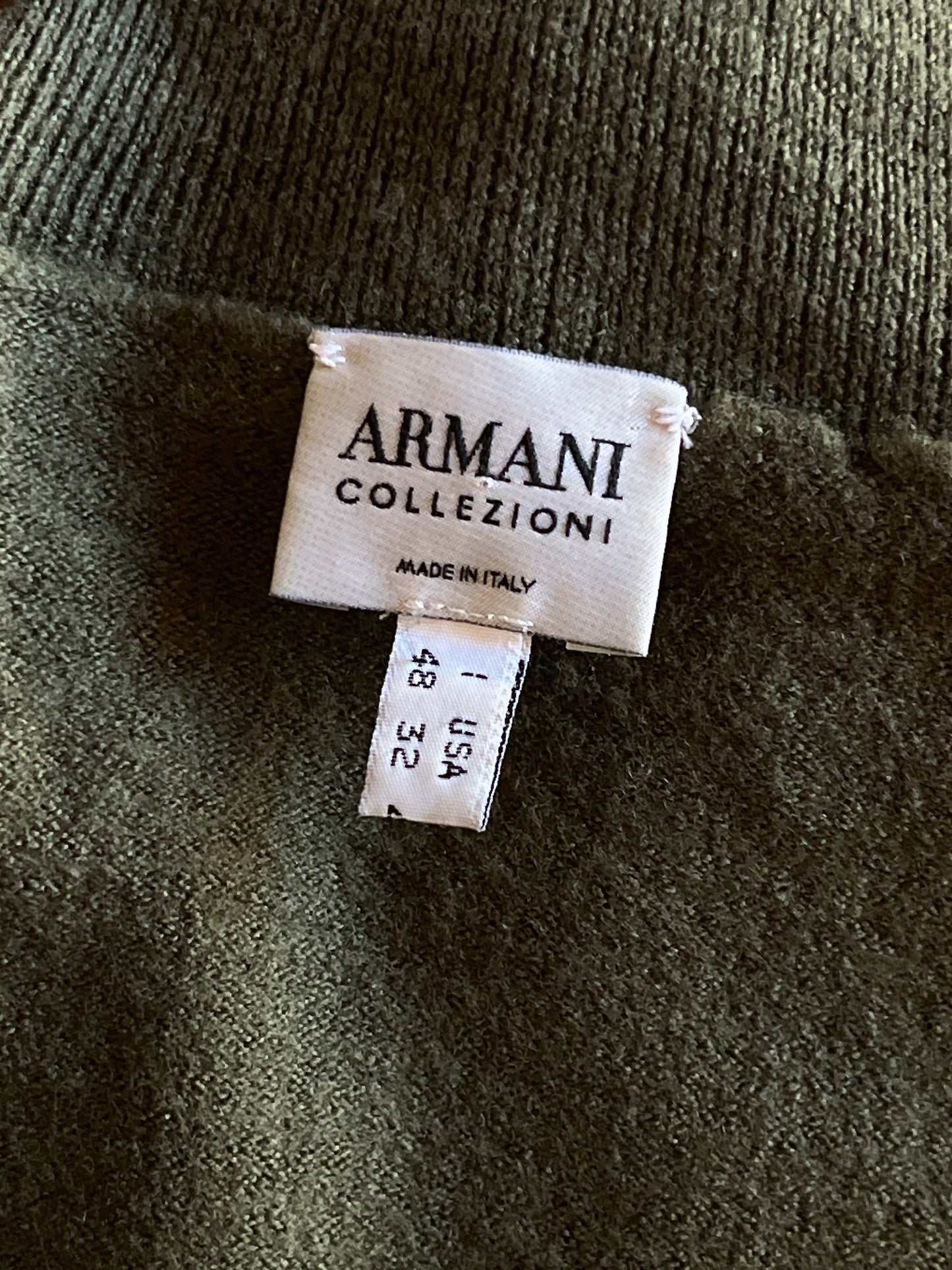 ARMANI COLLEZIONI khaki sweater