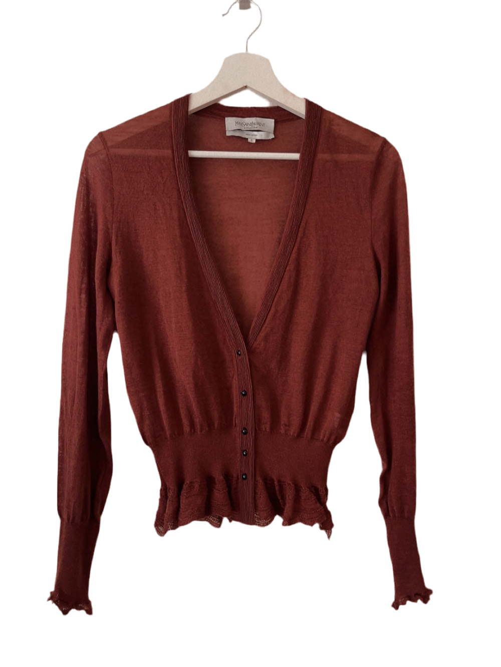Yves Saint Laurent - rive gauche cashmere cardigan