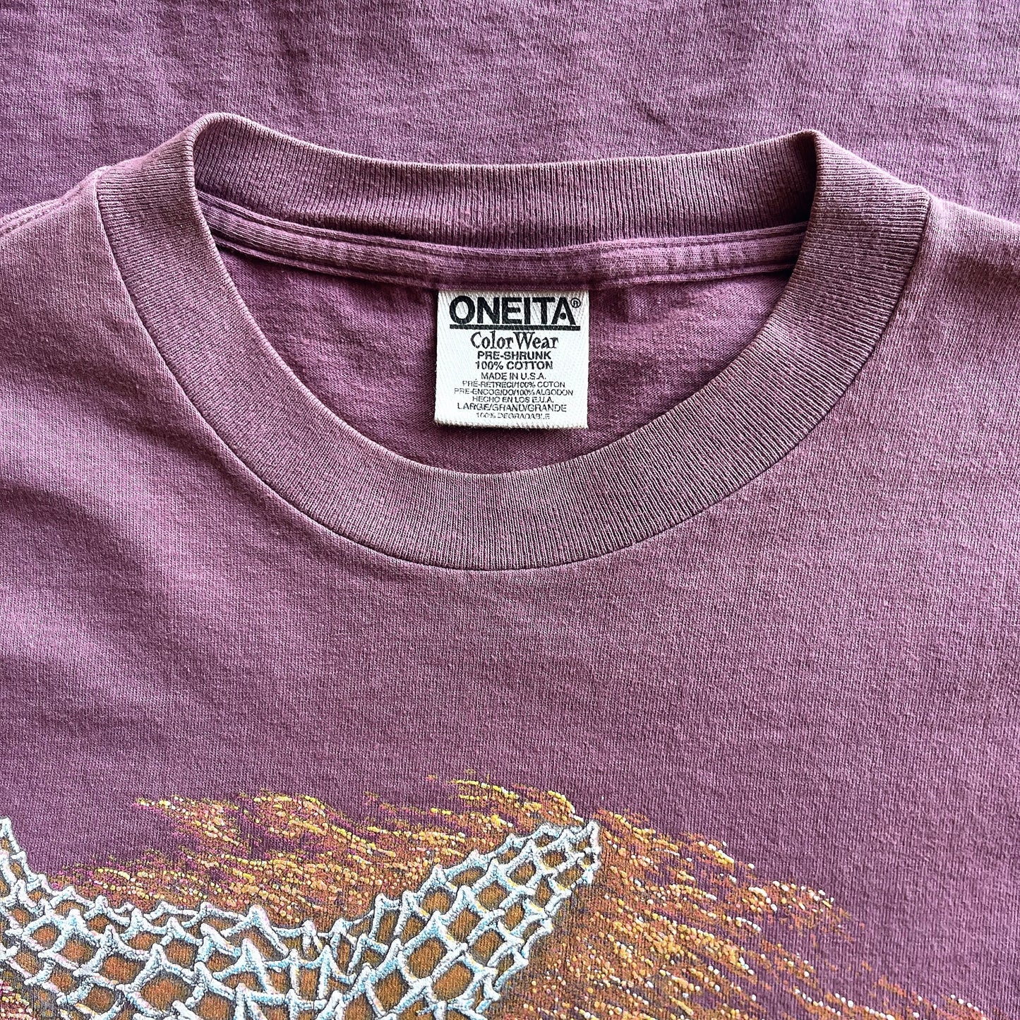 Ocean motif vintage t-shirt