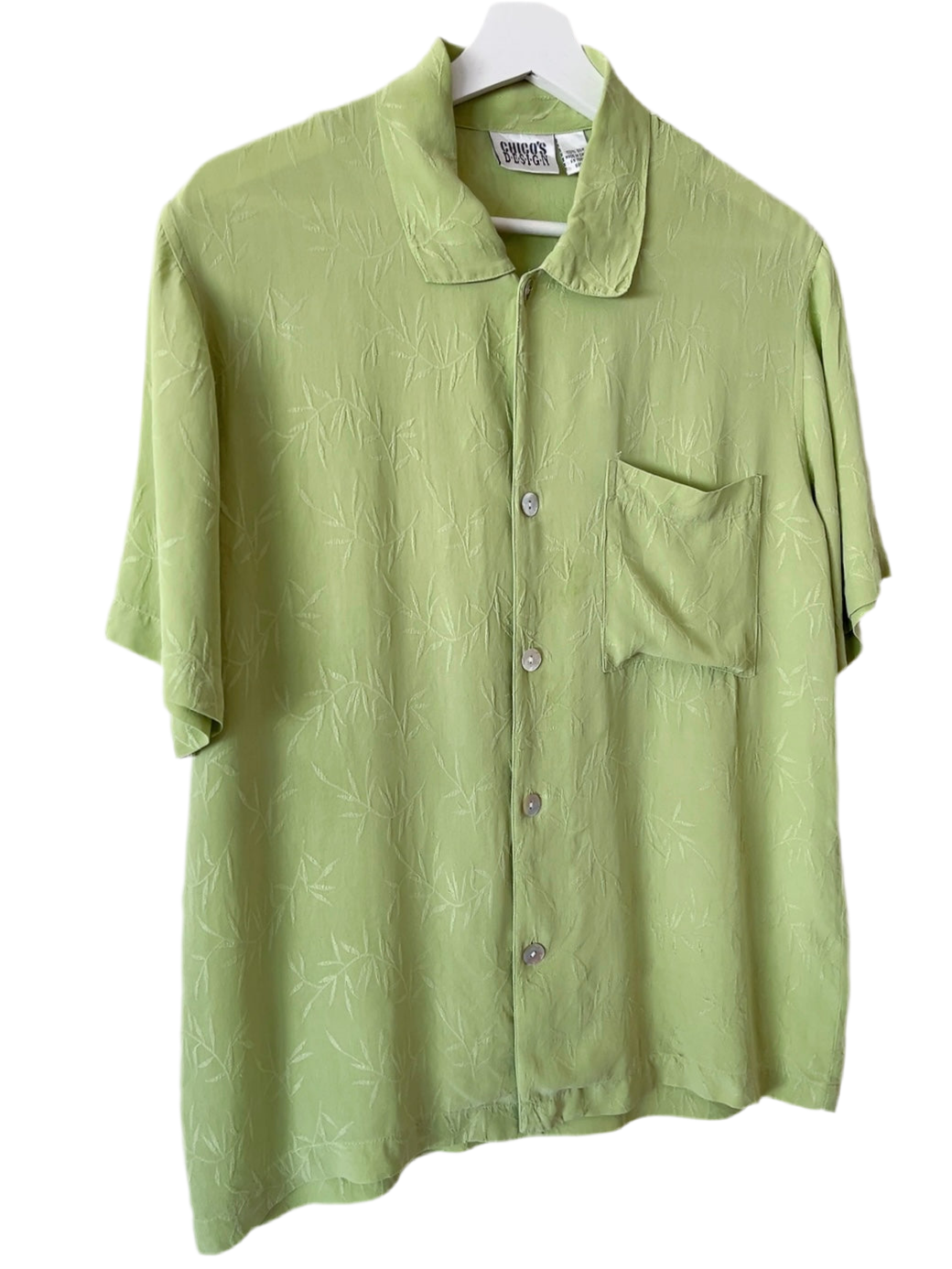 vintage shell button silk shirts