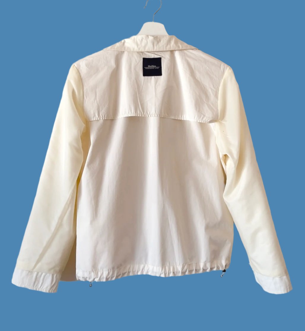 MaxMara - weekend line white cotton blouson