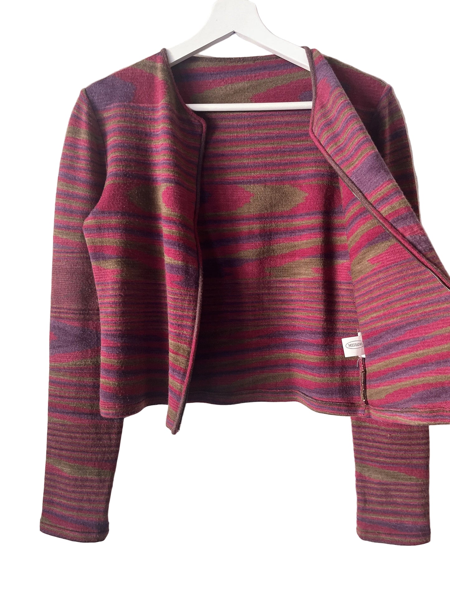 MISSONI zip-up knit tops