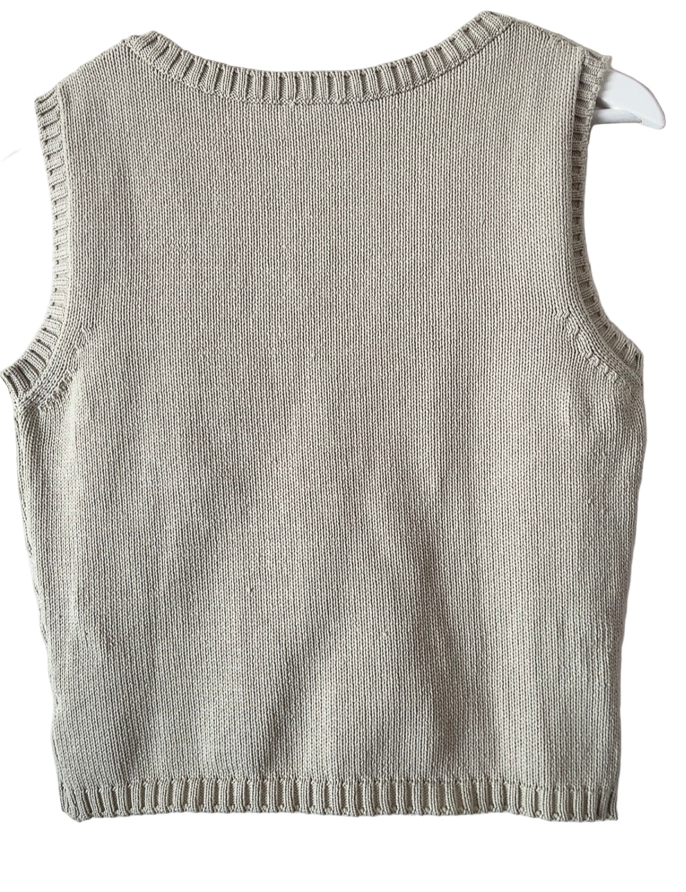 vintage gray knit vest tank top