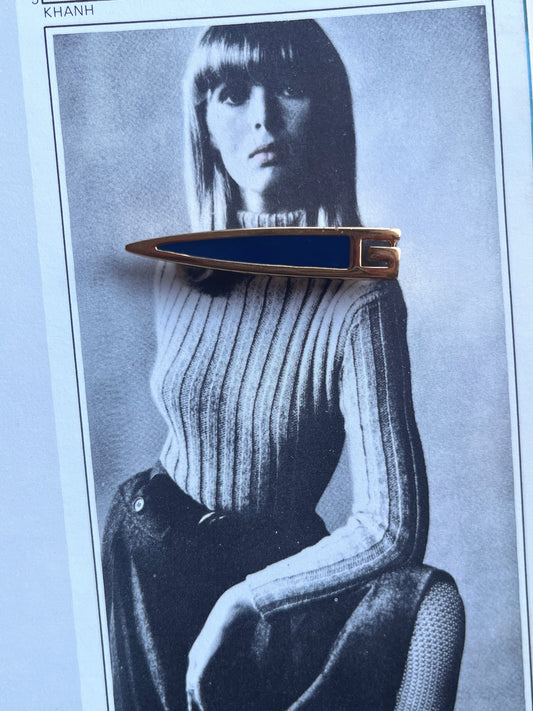 Givenchy 1979 logo brooch