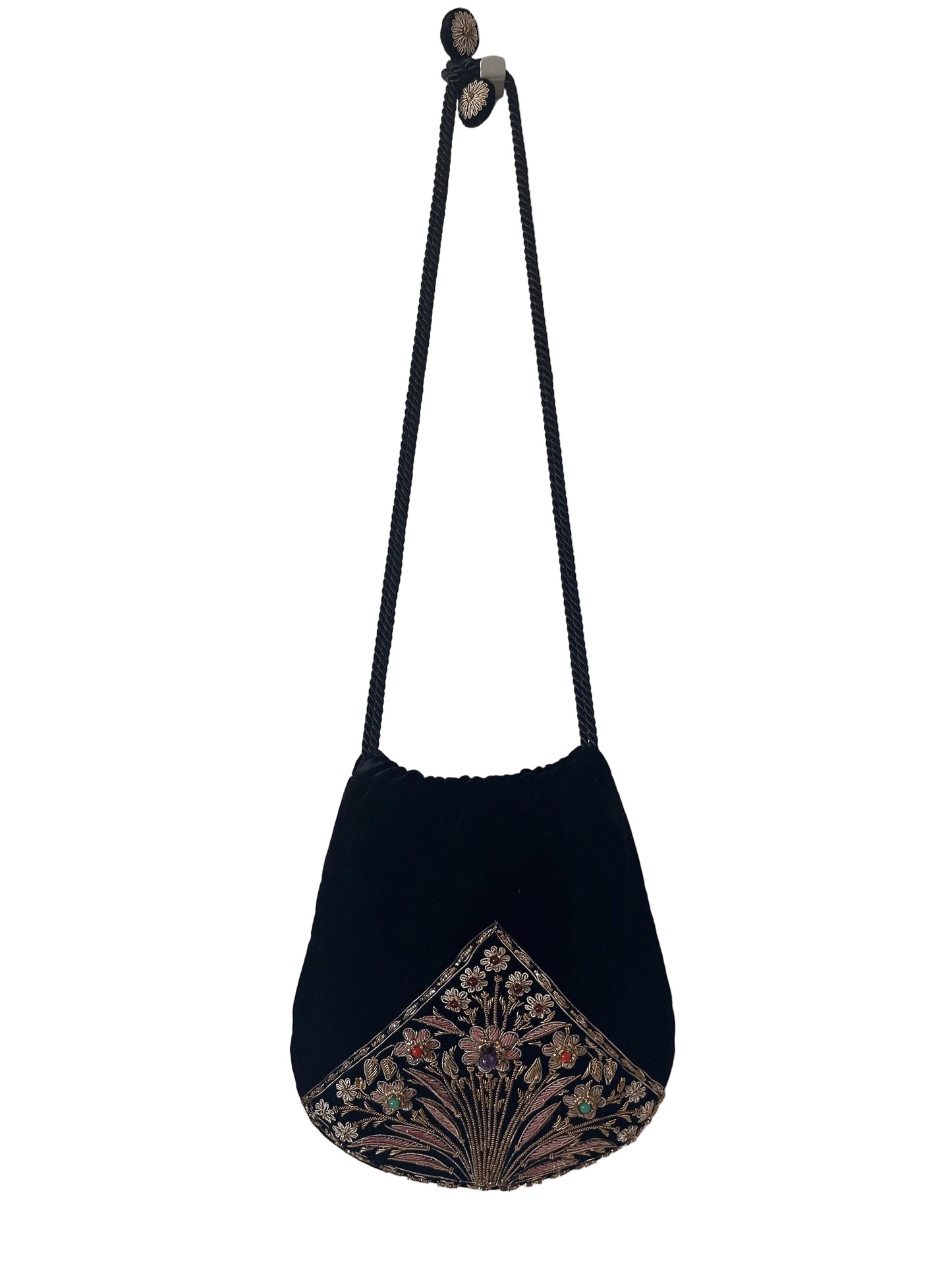 Pierre Cardin velour bijou bag