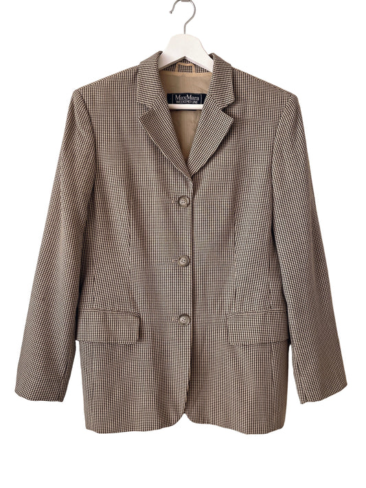MaxMara WEEKEND LINE vintage glen check jacket