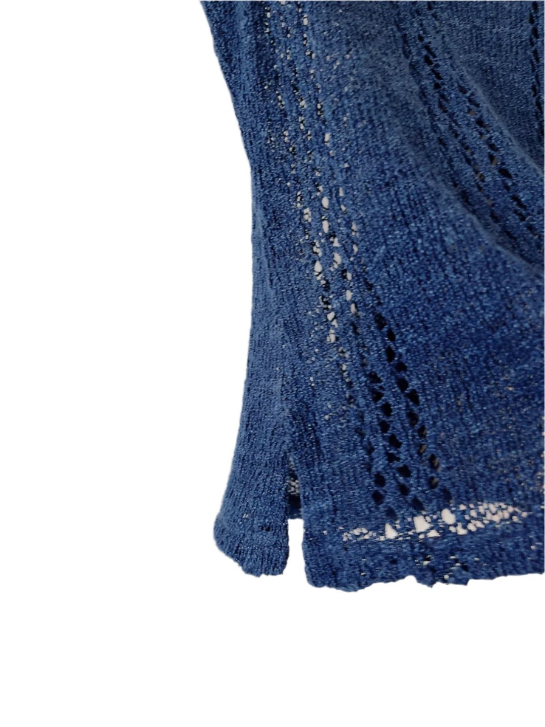 vintage linen navy knit tank top