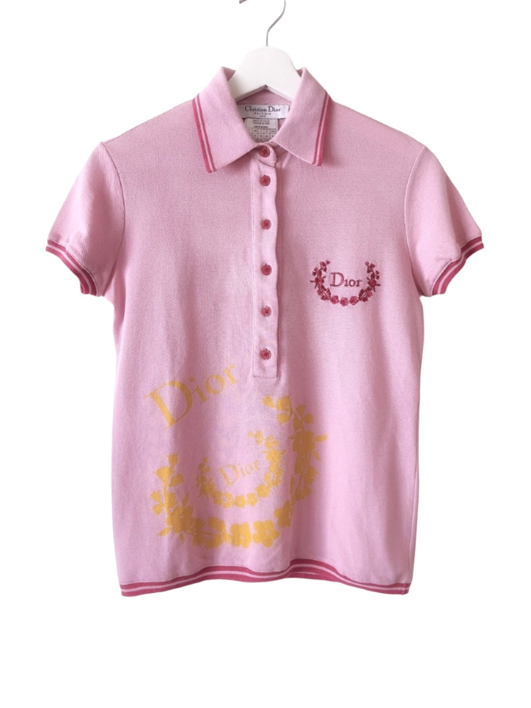Christian Dior - Boutique Paris pink polo shirt