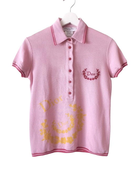 Christian Dior - Boutique Paris pink polo shirt