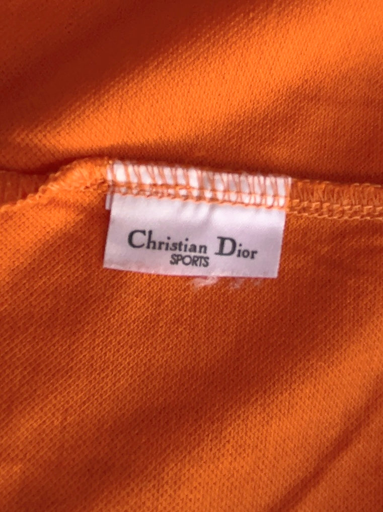 Christian Dior - sports orange polo shirt