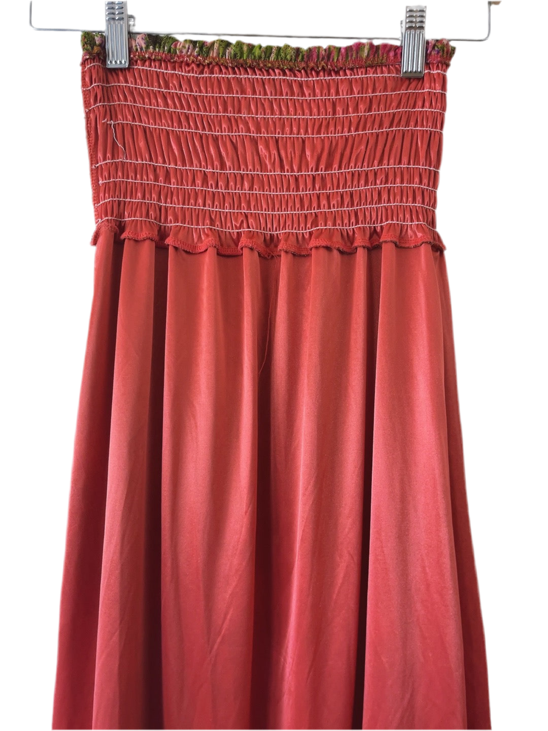 vintage floral bare top long skirt / dress