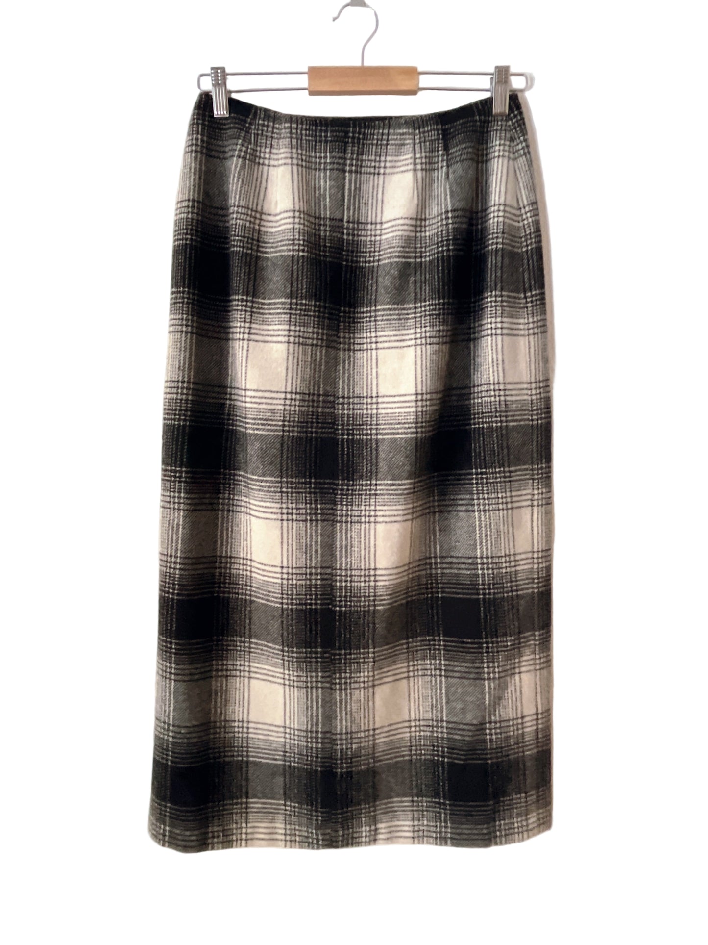 vintage b&w wrap skirt