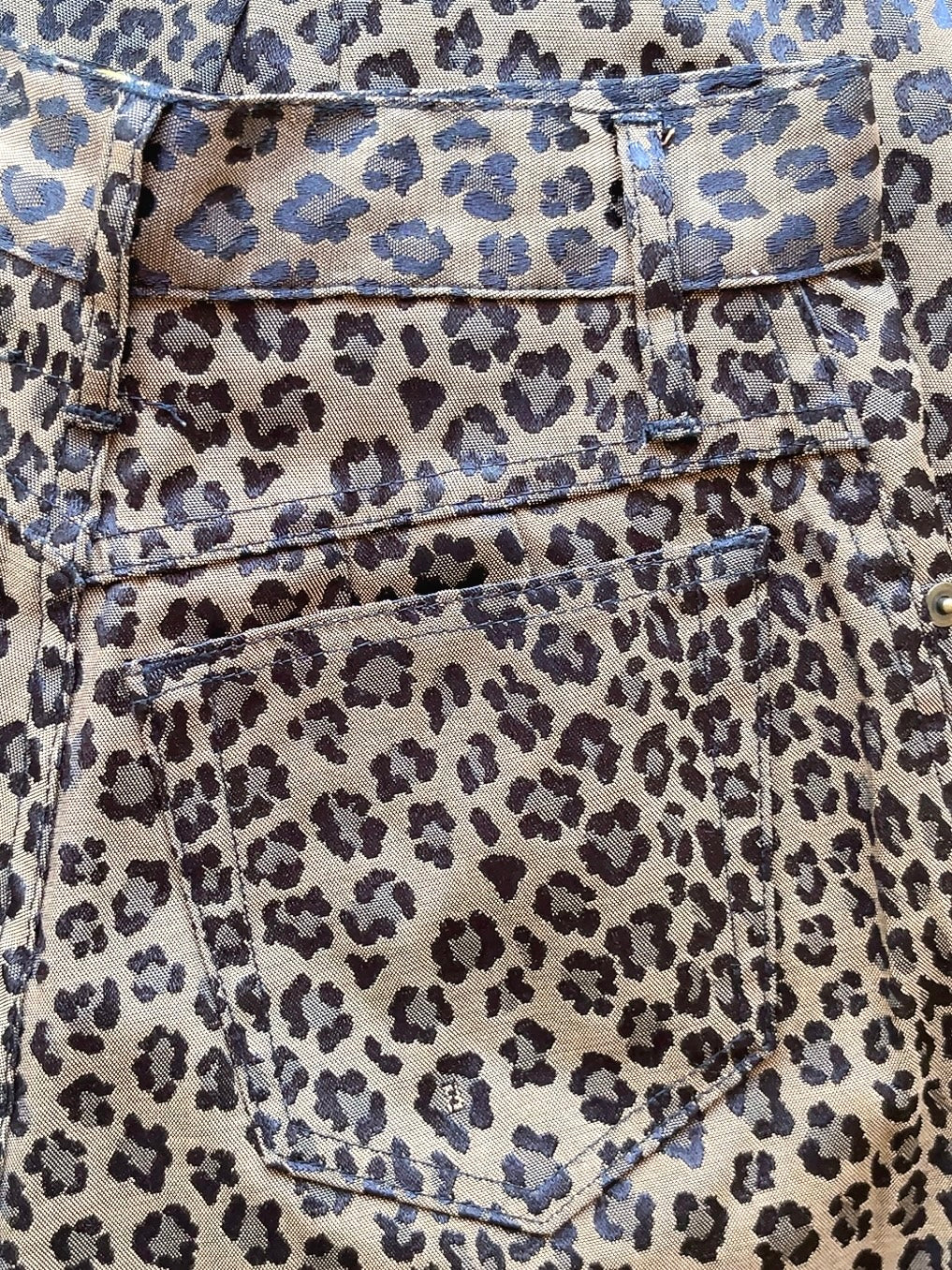 FENDI 90s vintage leopard jeans
