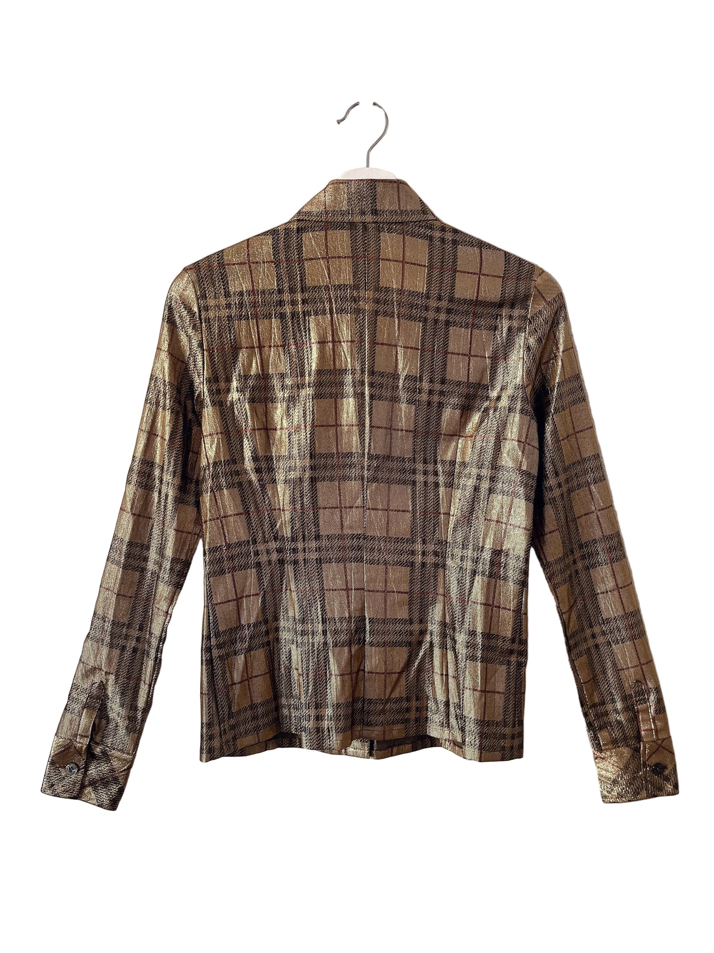 Burberrys golden check skirt