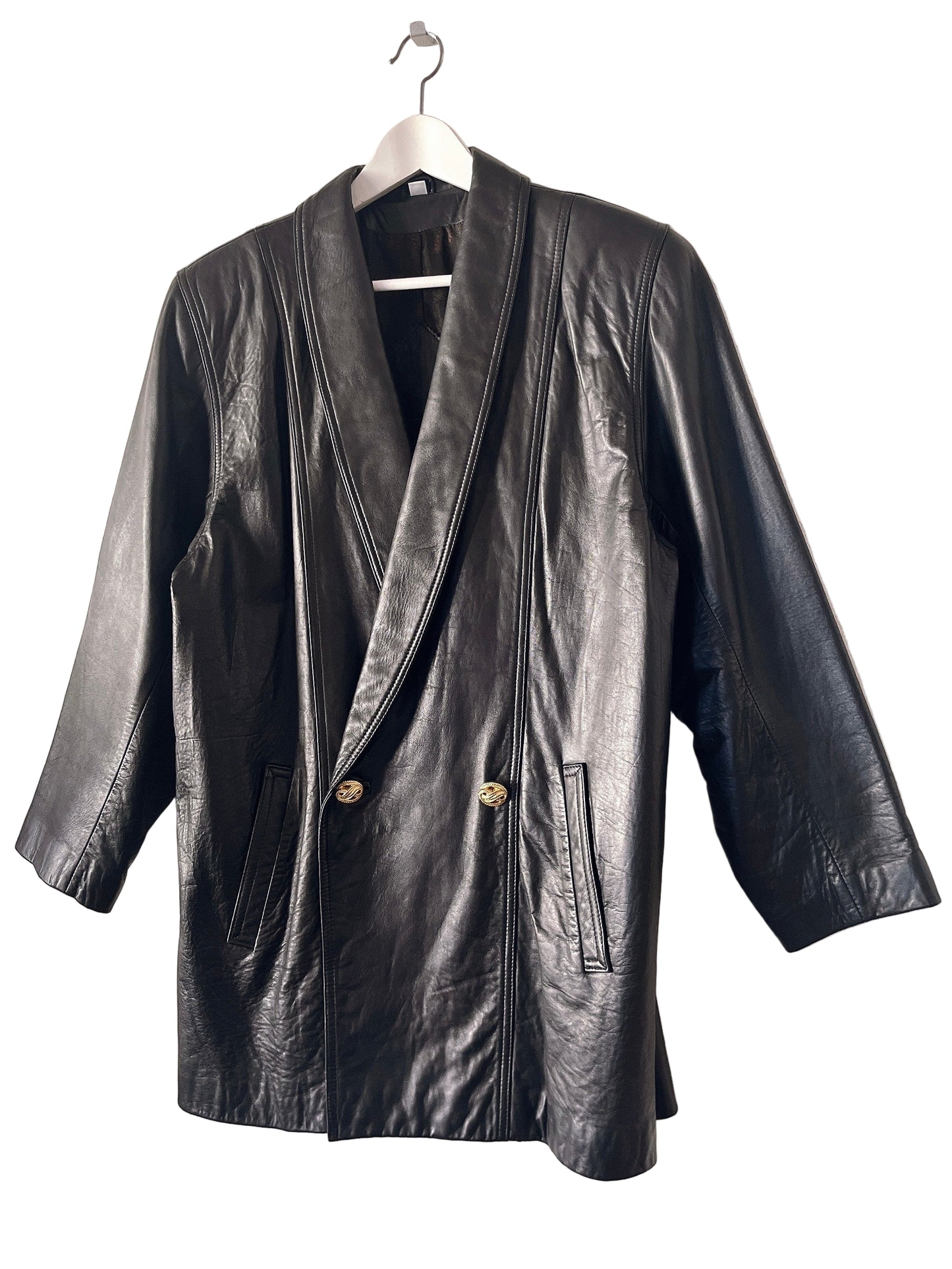 80s Italy made leather jacket