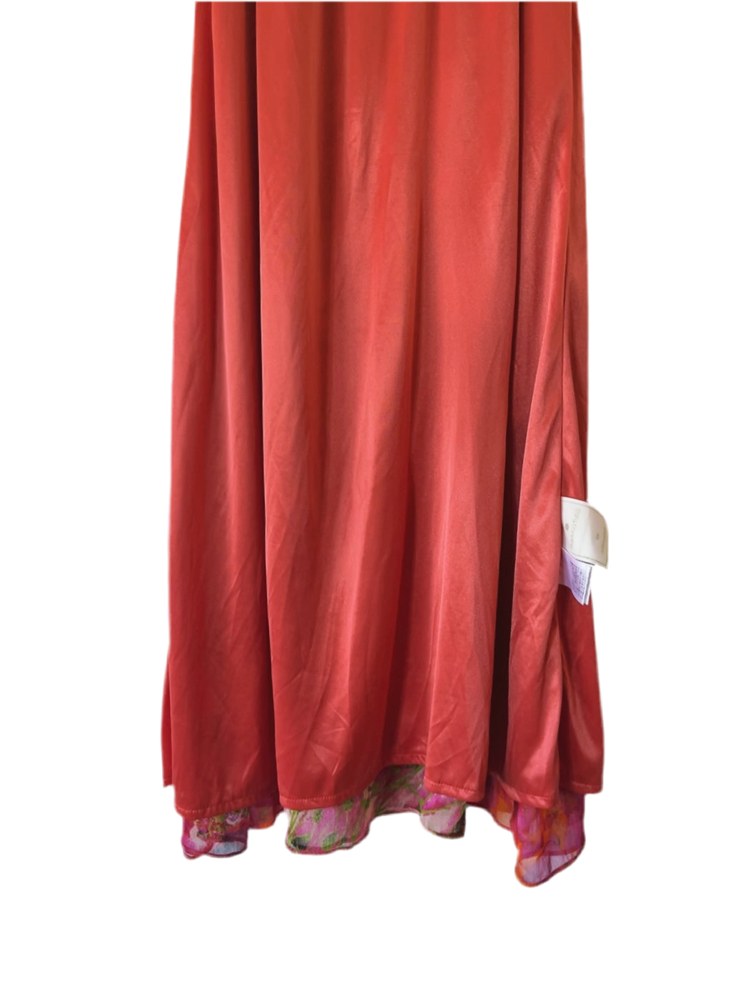 vintage floral bare top long skirt / dress