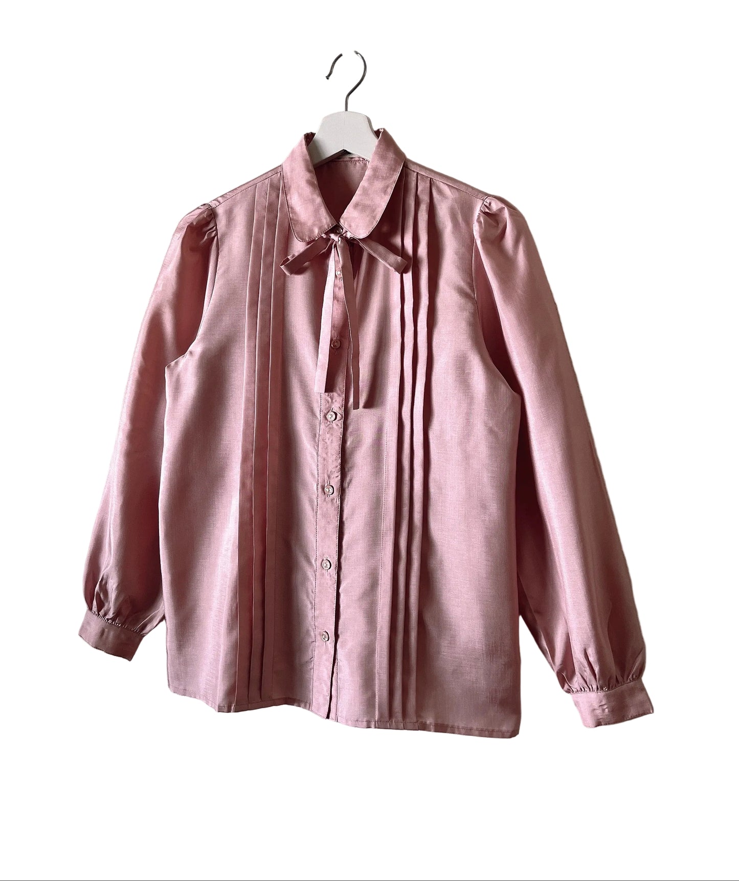 Pierre Balmain pink ribbon blouse