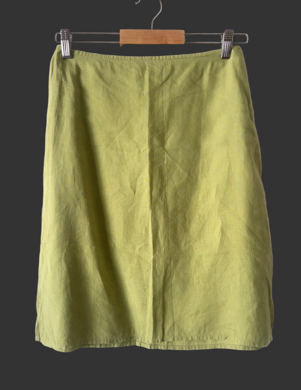 agnès b. linen side slit skirt