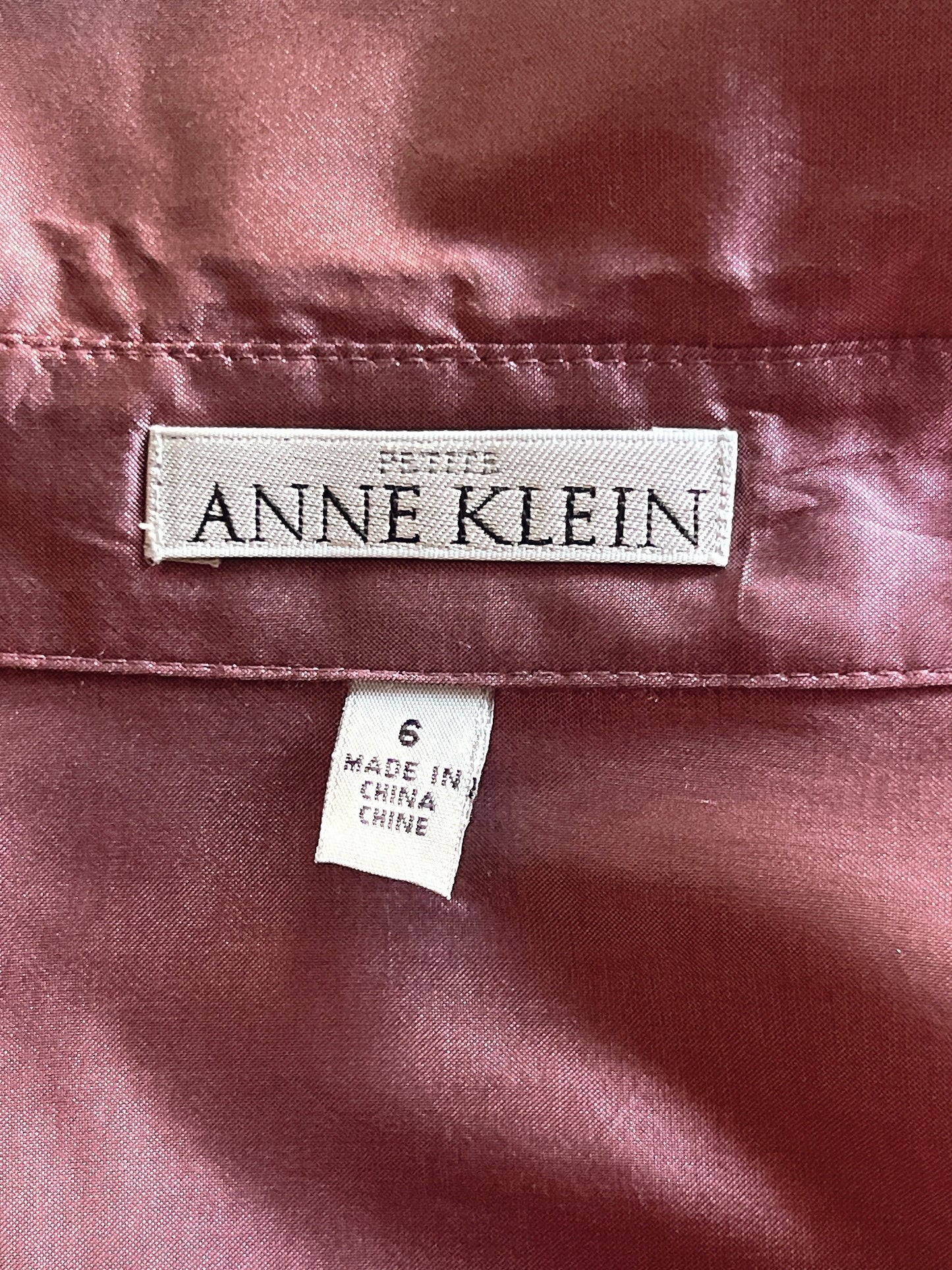Anne Klein silk shirt