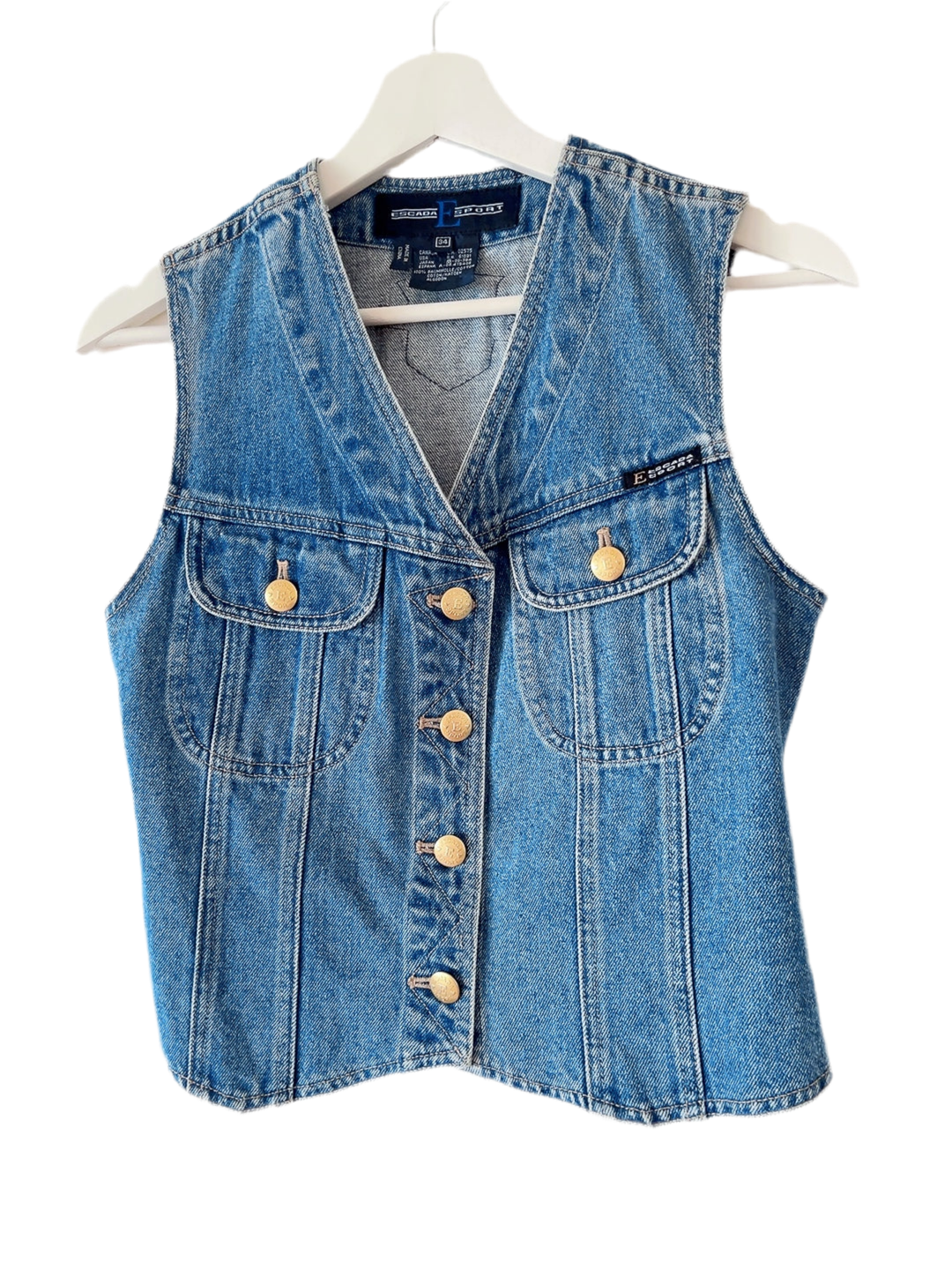 ESCADA SPORT vintage denim vest