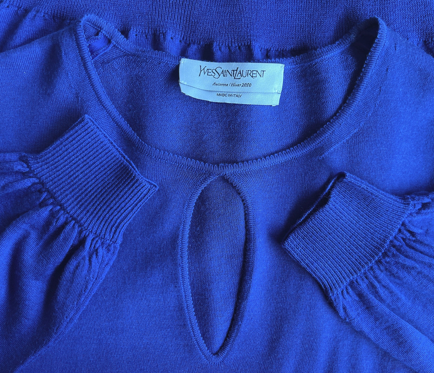 YSL - rive gauche blue knit