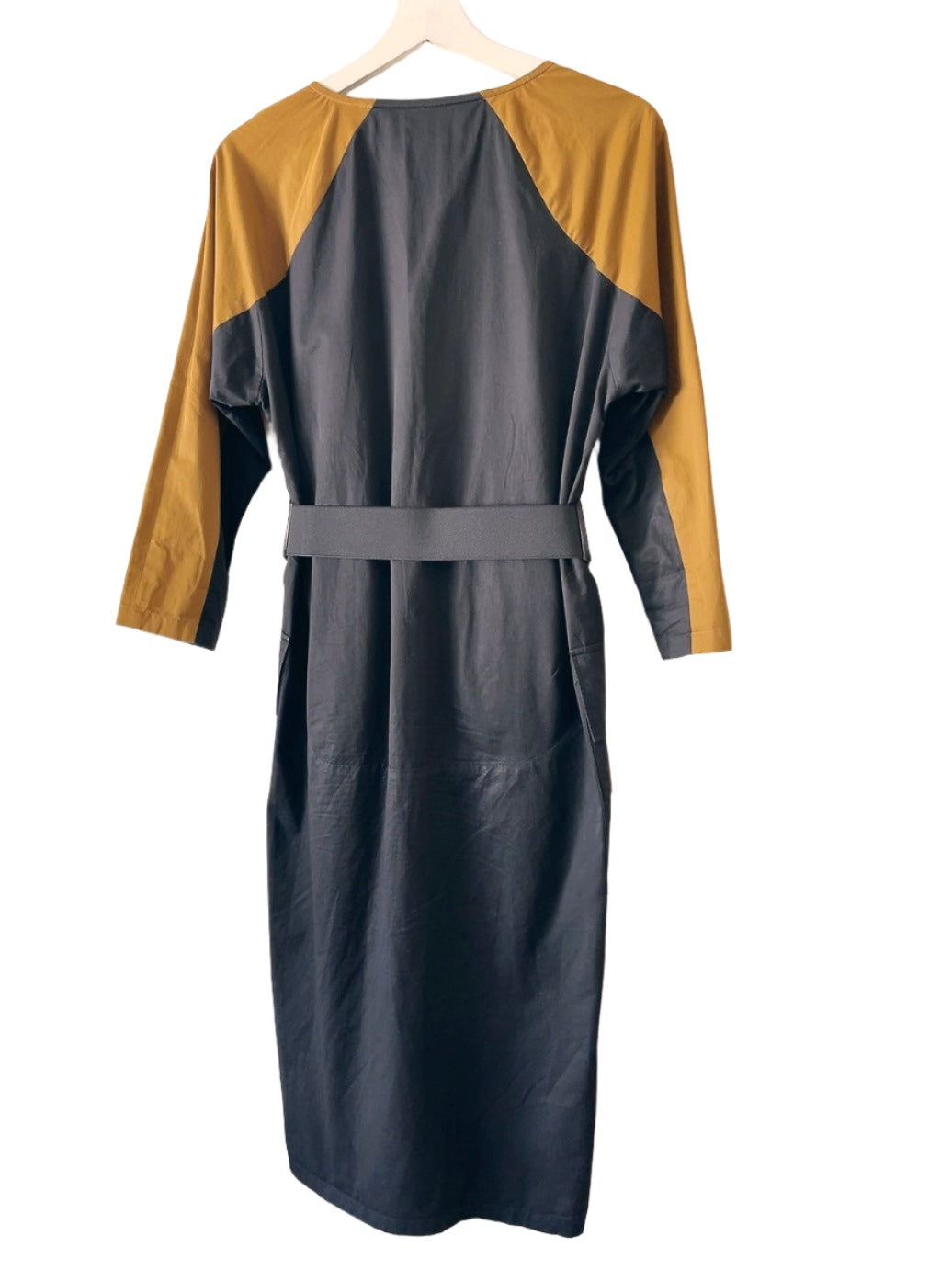 DRIES VAN NOTEN bi-color cotton one-piece dress
