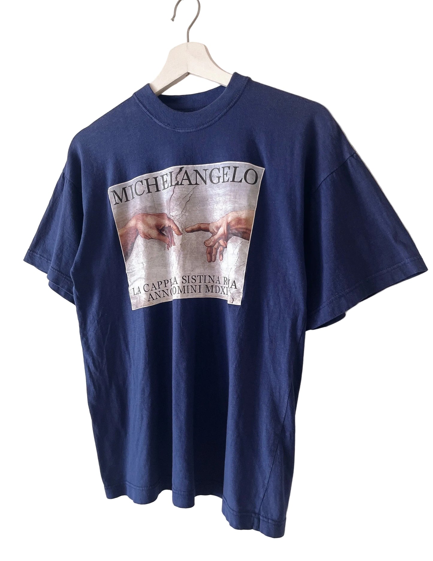 vintage Michelangelo painting t-shirt