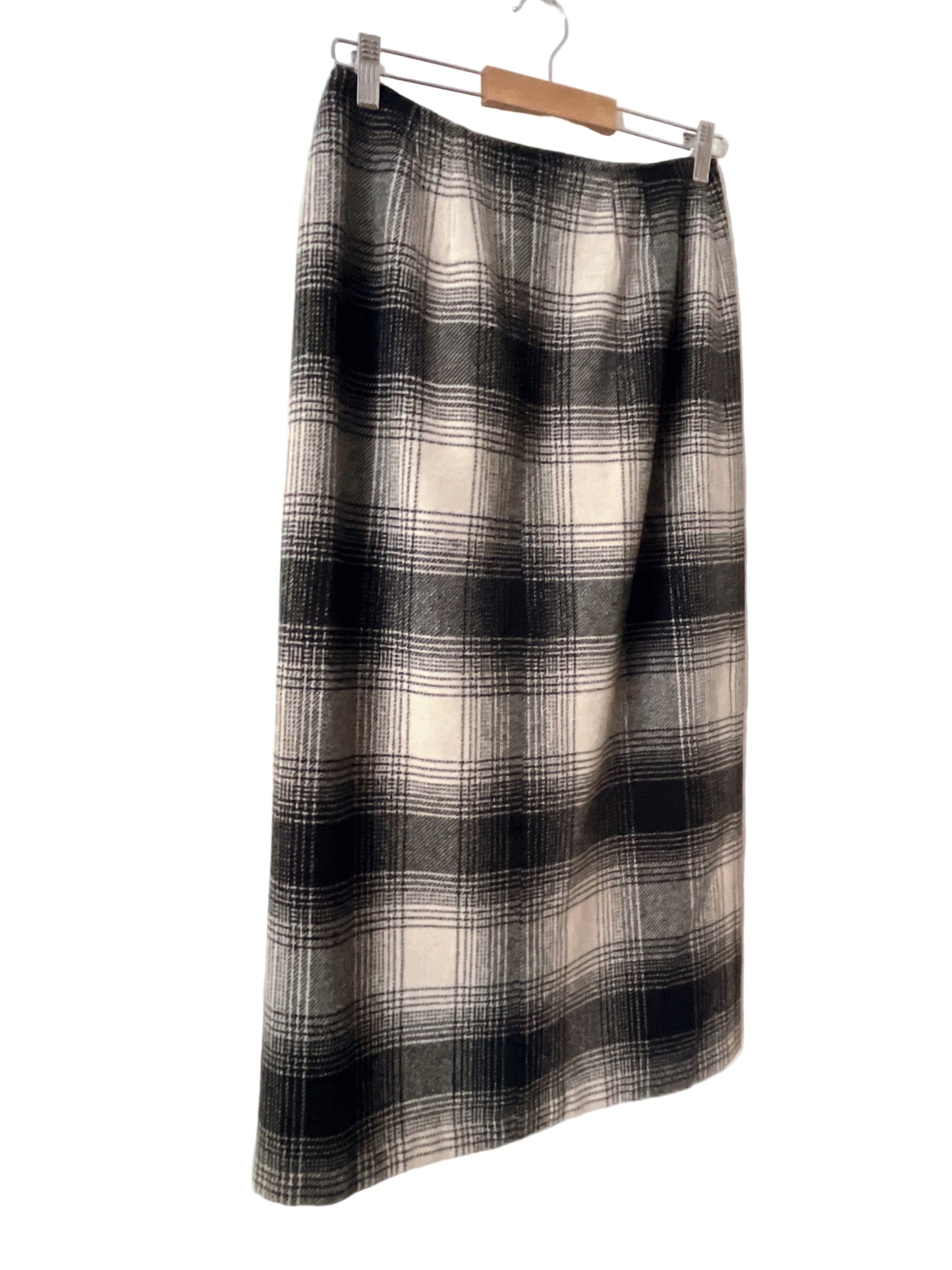 vintage b&w wrap skirt