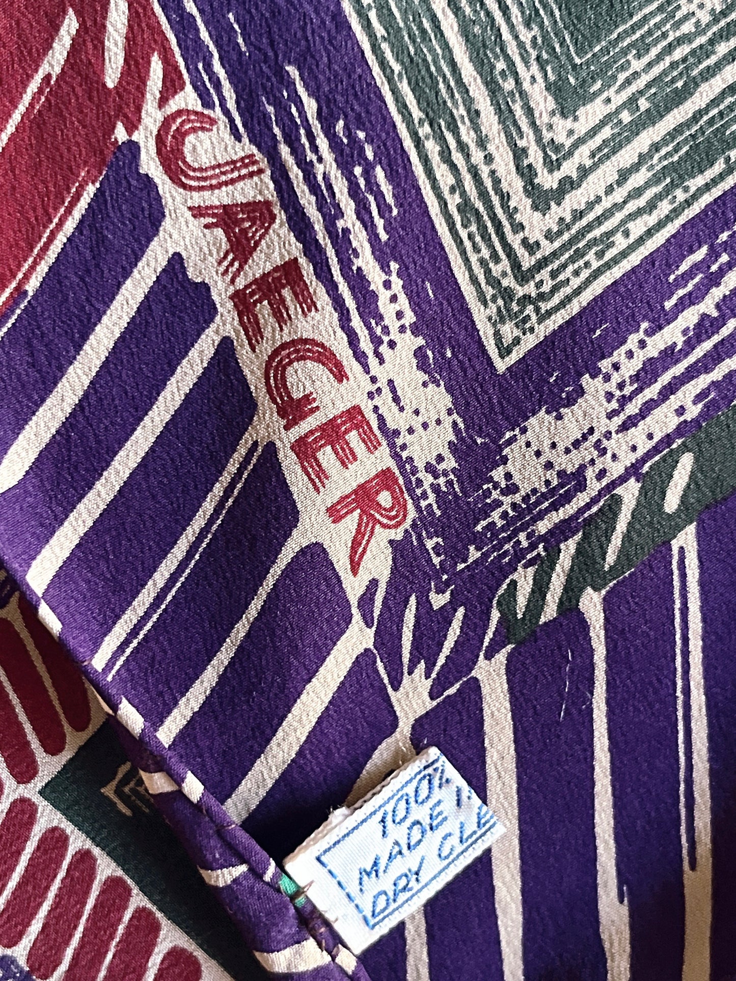 JAEGER vintage silk scarf