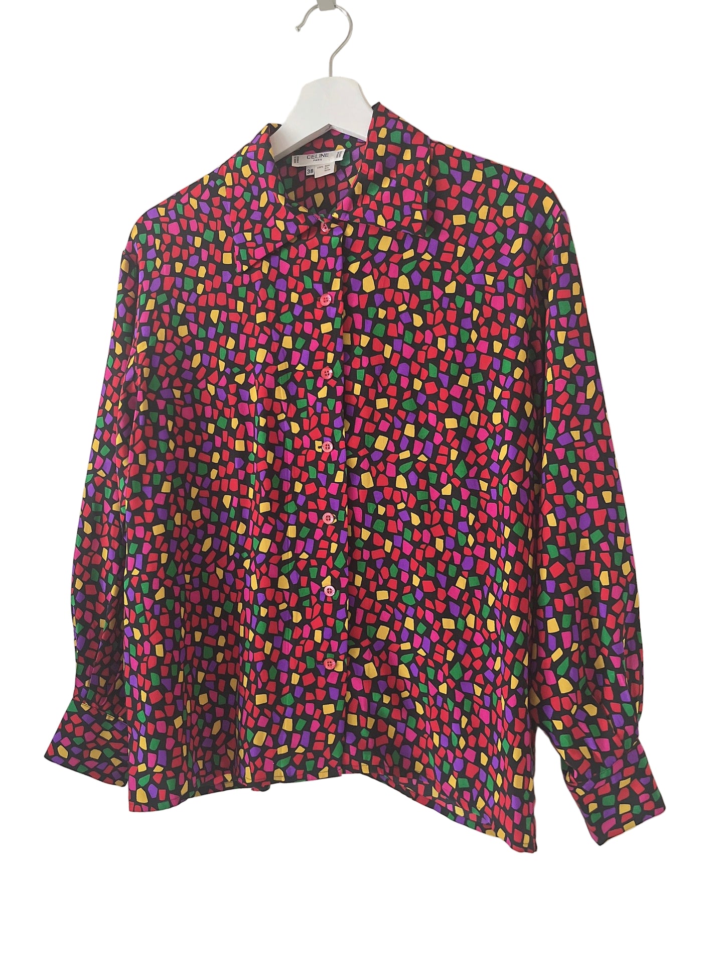 old Celine silk blouse