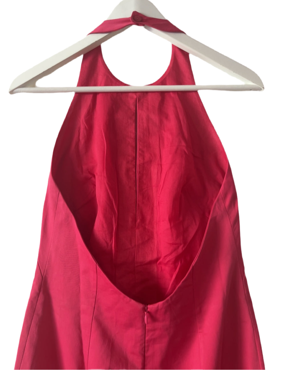 Max Mara vintage halter-neck open-back pink dress