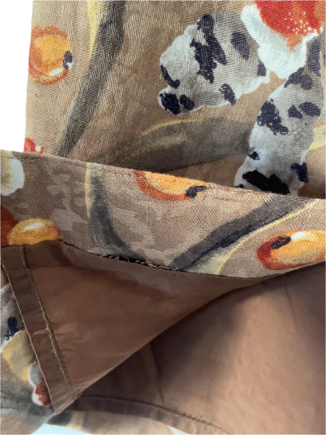 vintage pattern tight skirt