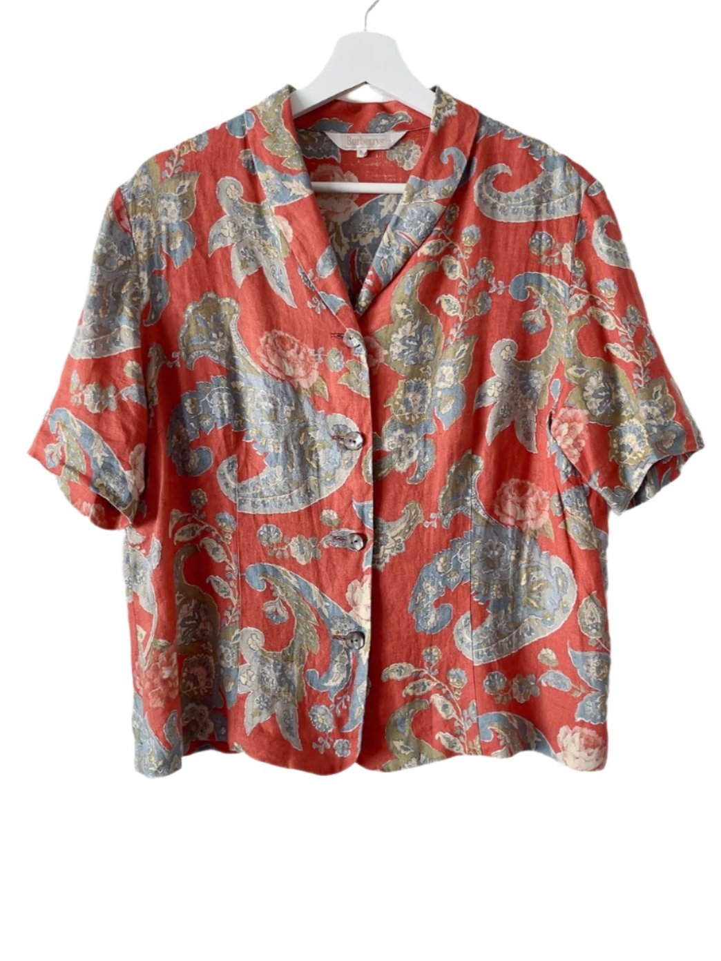 Burberrys 80s vintage linen shirt