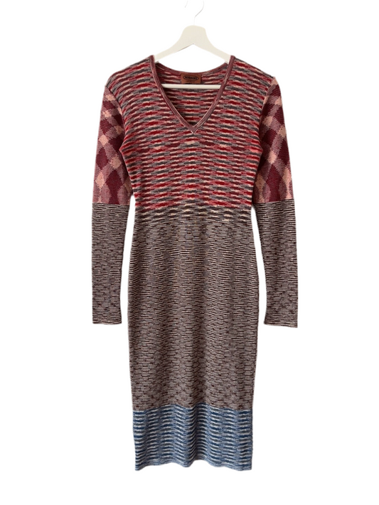 vintage MISSONI knit long one piece dress