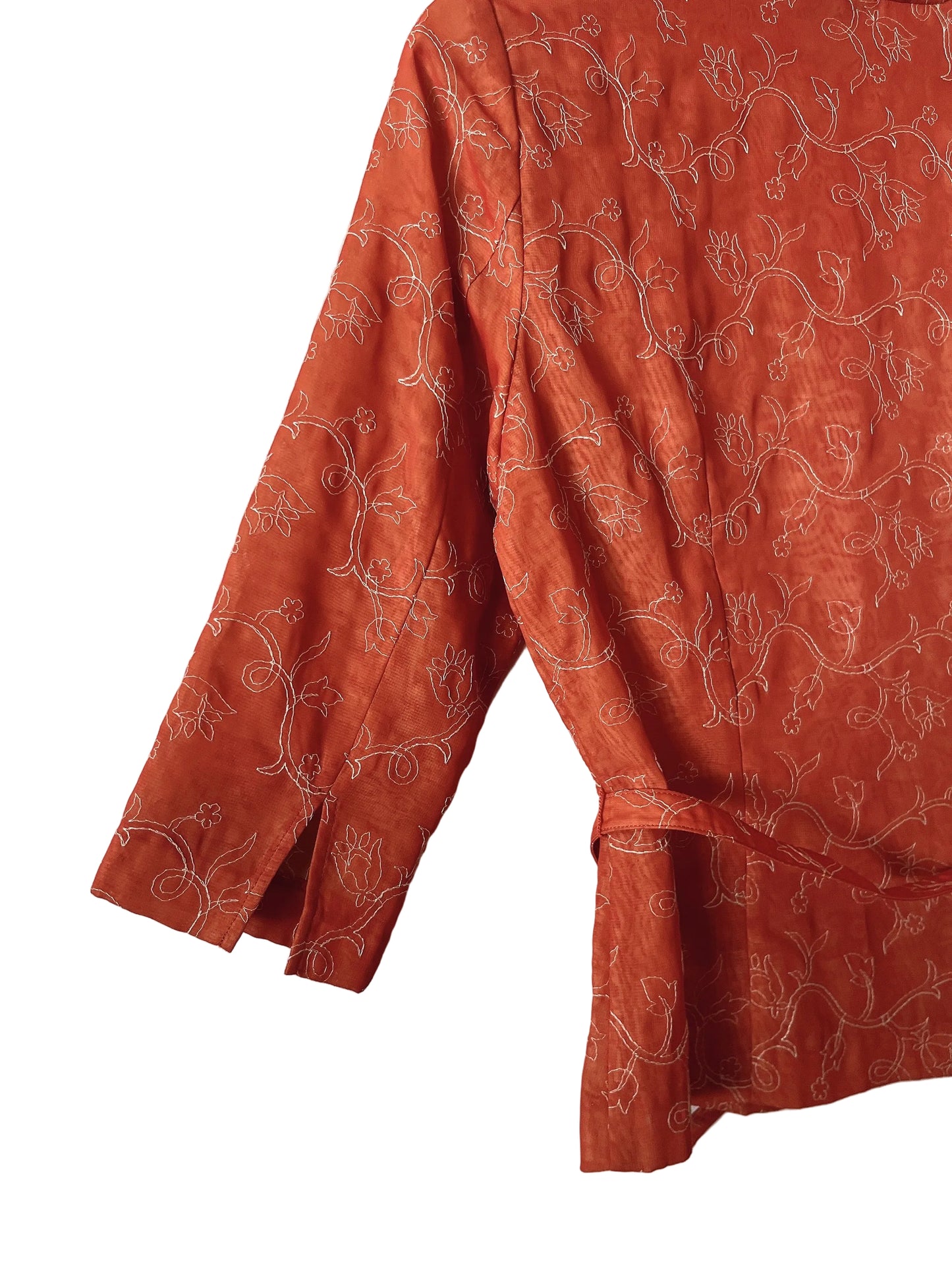 FENDISSIME emboidery belt shirt