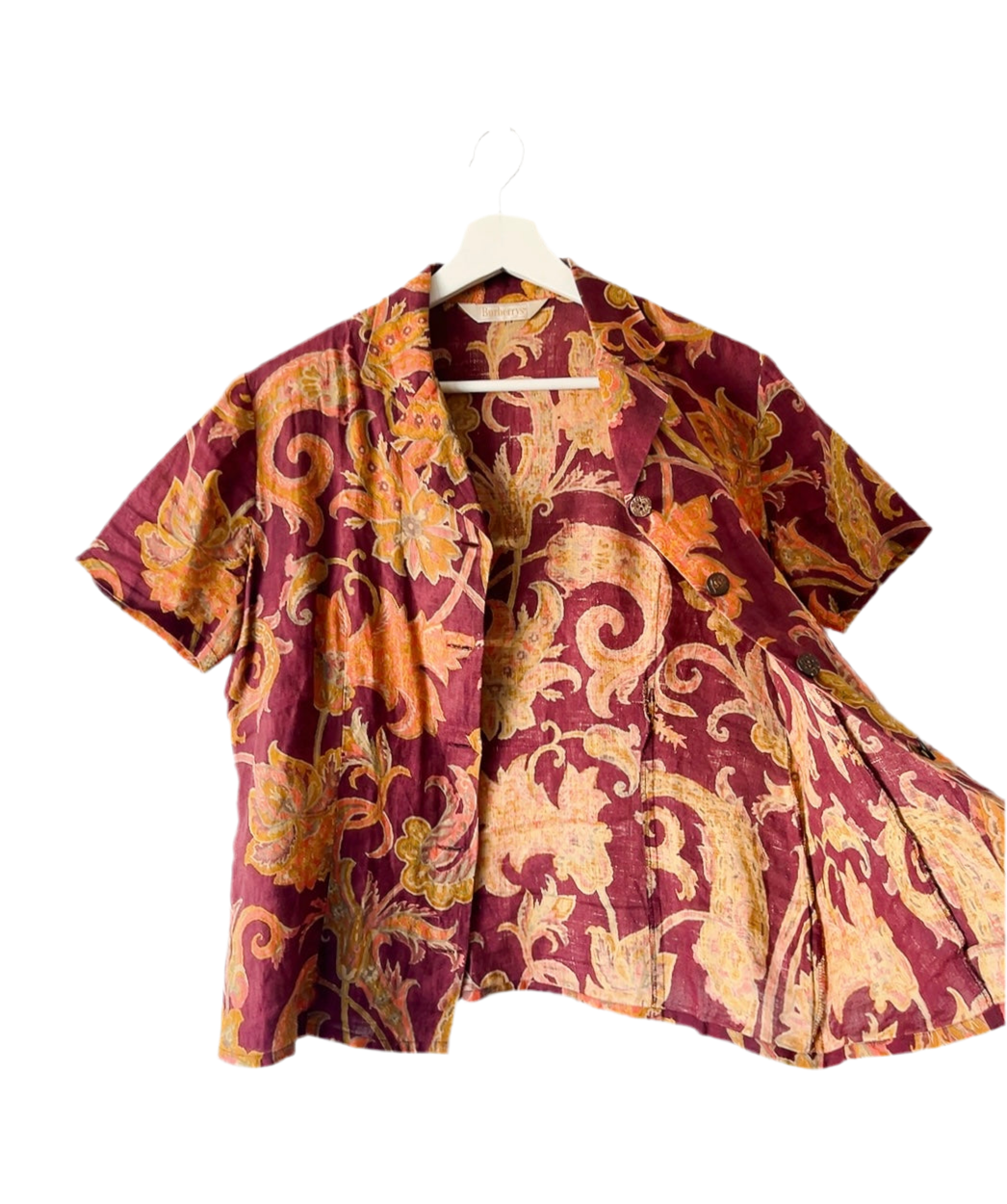 Burberrys 80s vintage linen shirt