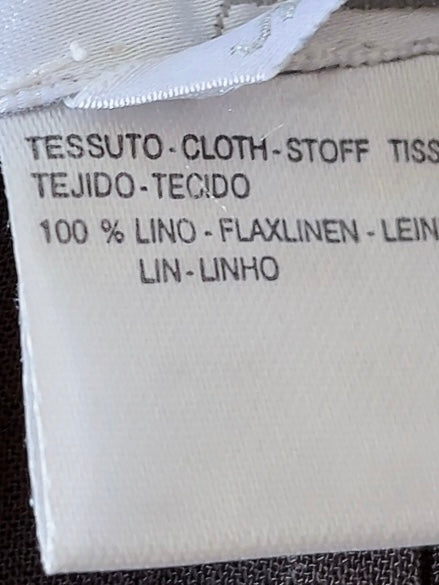 MaxMara linen long slit skirt