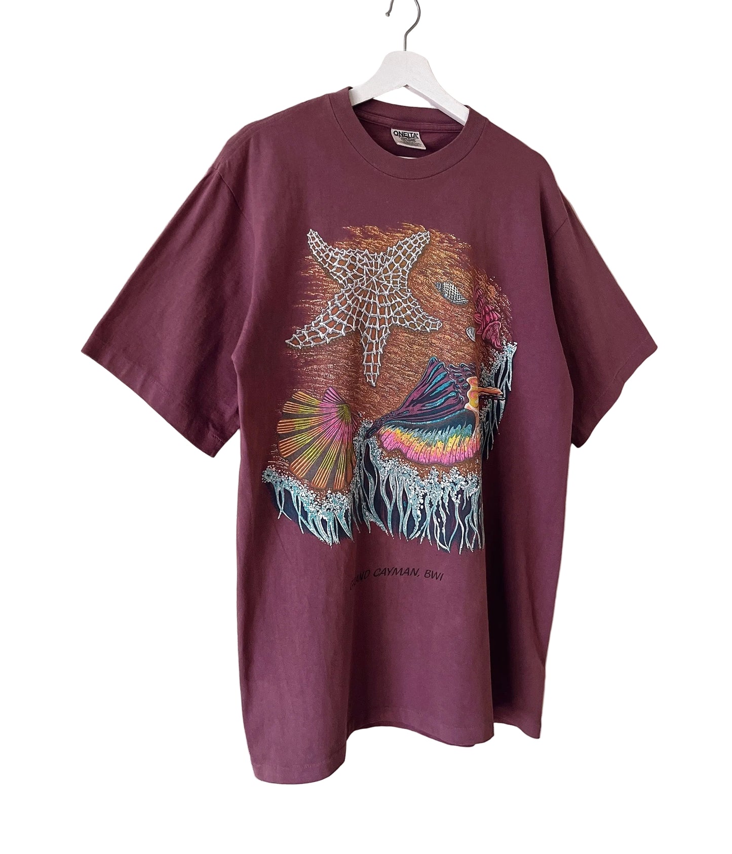 Ocean motif vintage t-shirt