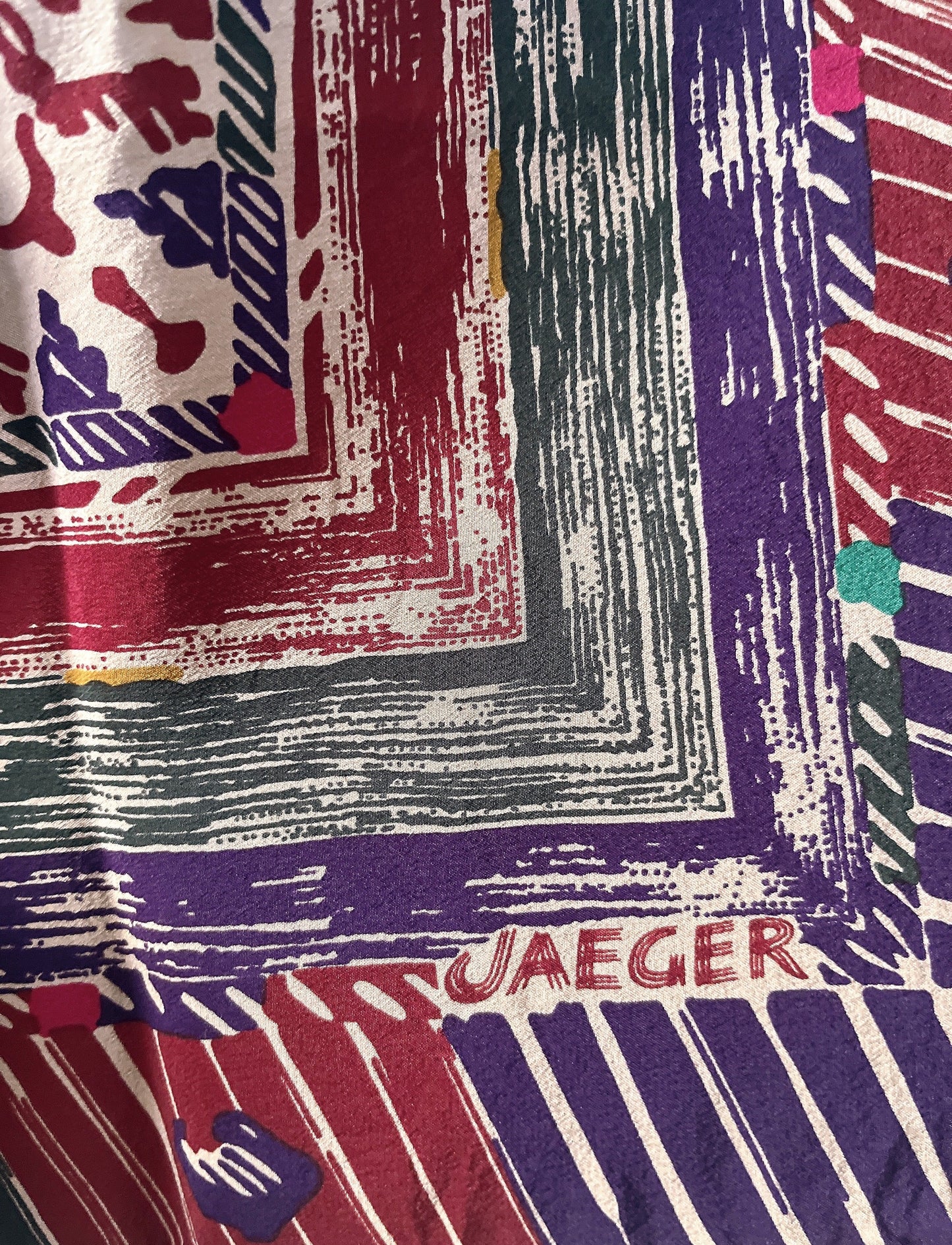 JAEGER vintage silk scarf
