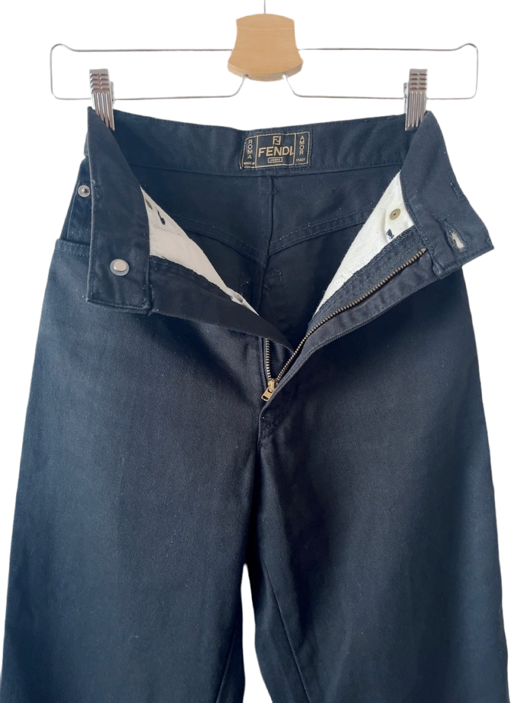 FENDI vintage black denim pants