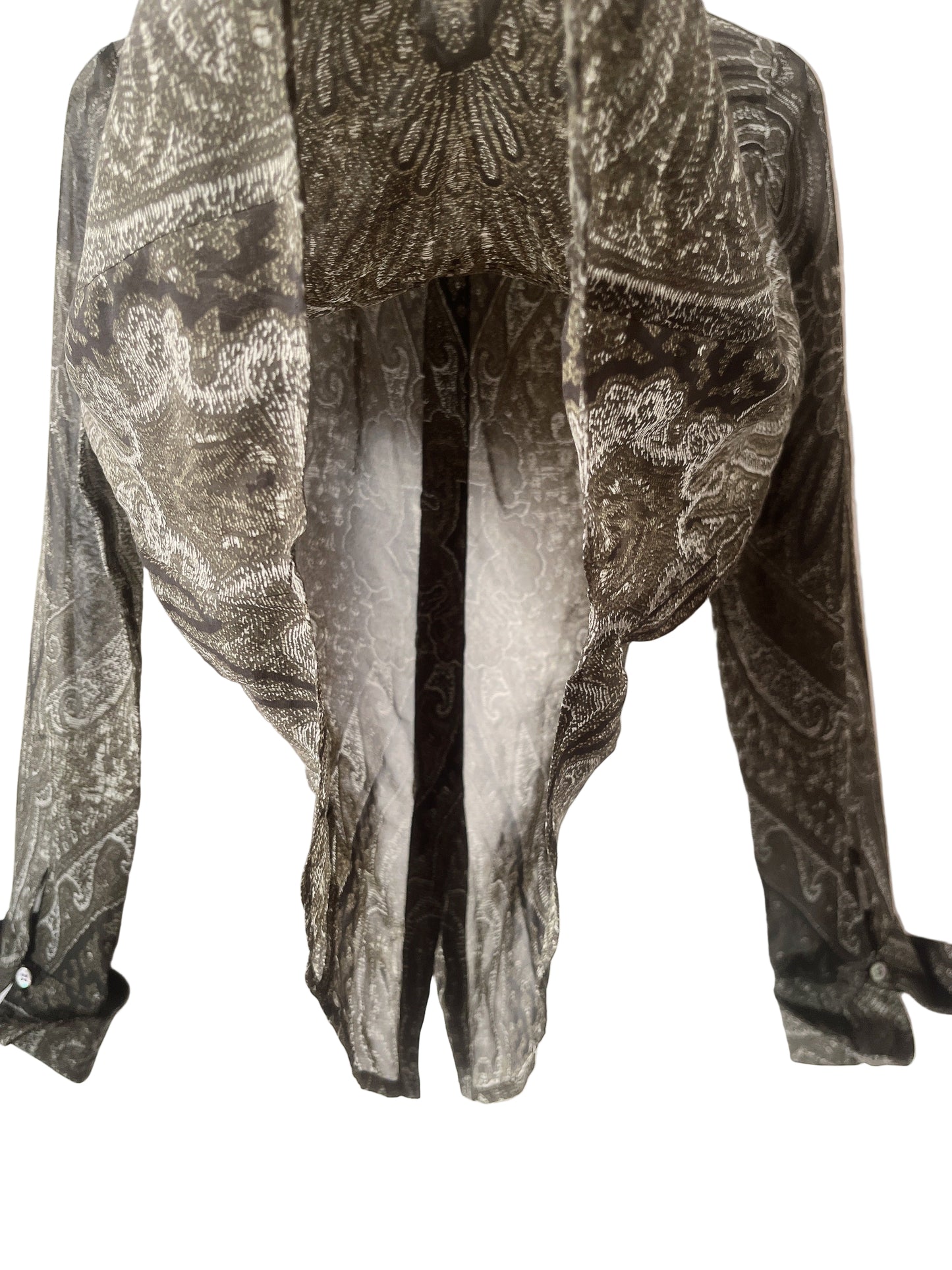 Anne Klein see through silk shirt
