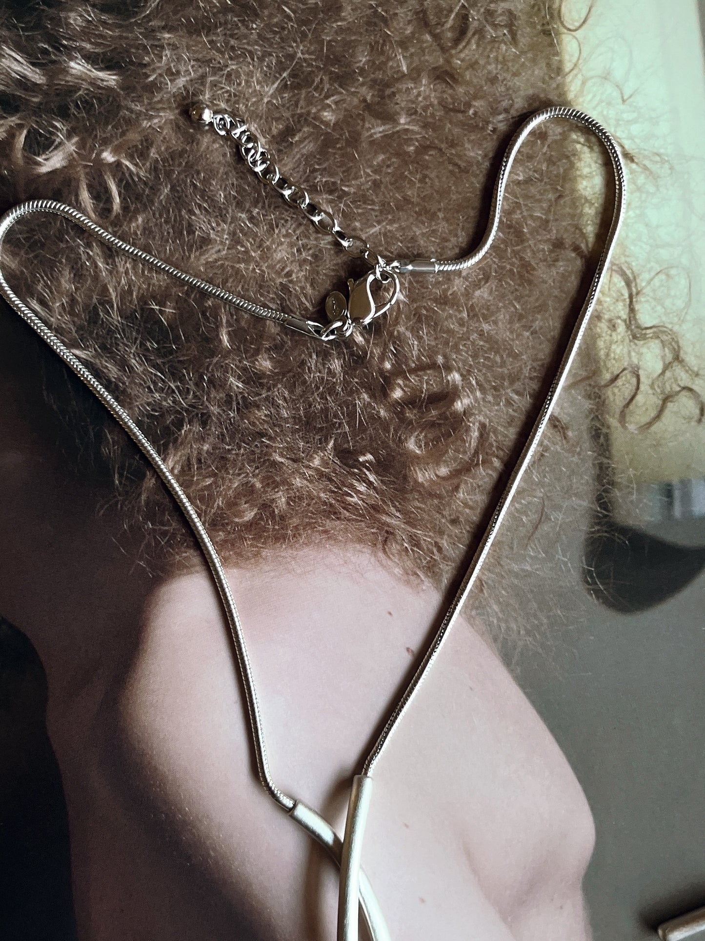 Monet silver tone necklace