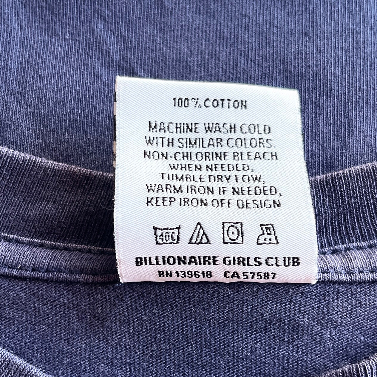 BILLIONAIRE GIRLS CLUB t-shirt