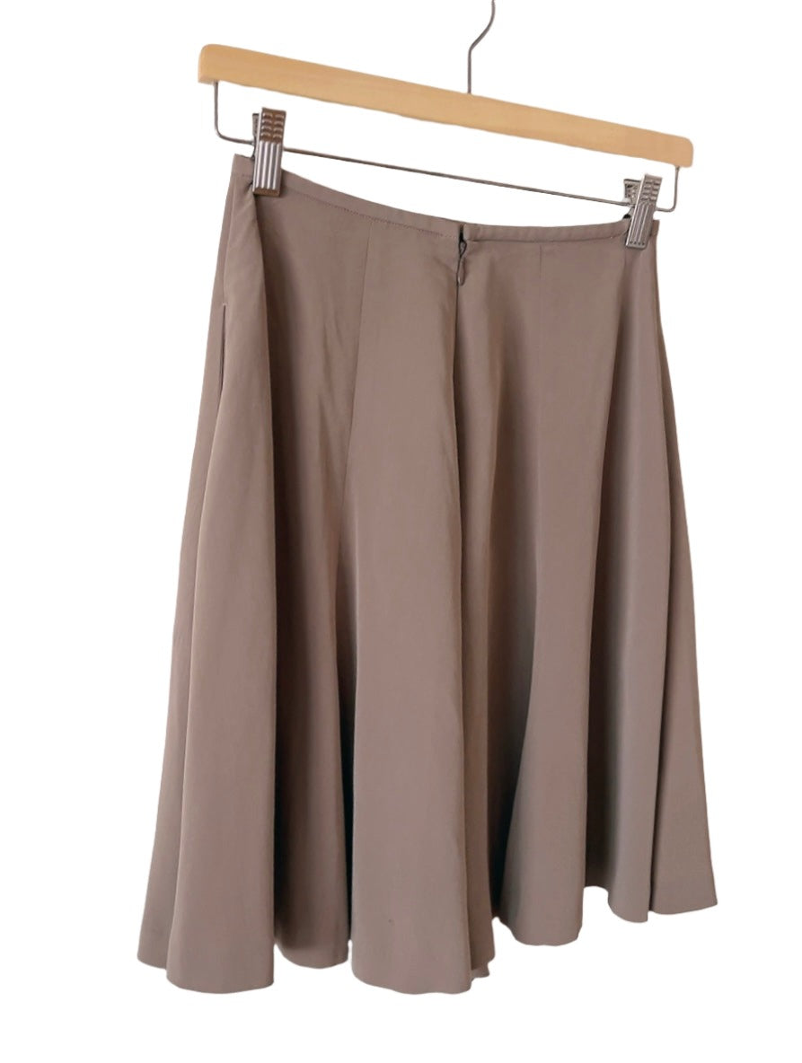 NORMA KAMALI gray brige culotte pants